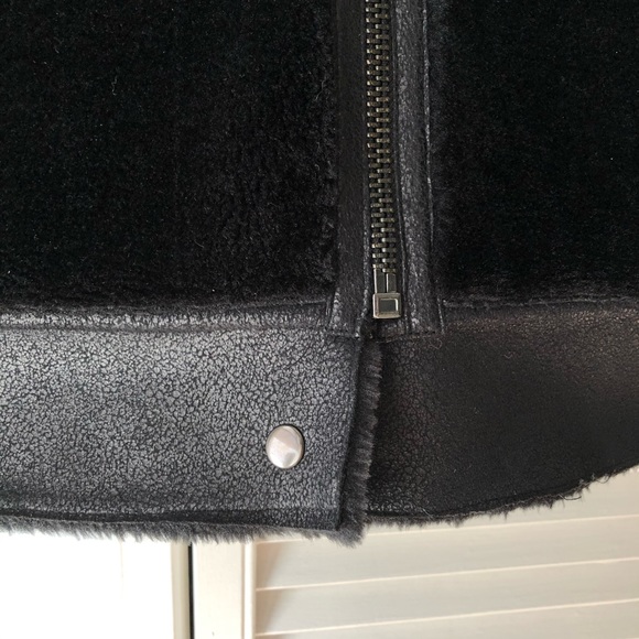 Zara Faux Fur Shearling Coat - Picture 8 of 12